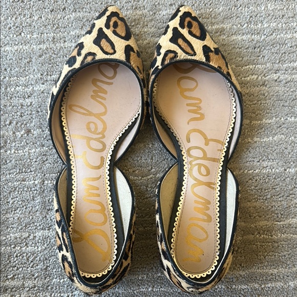 Sam Edelman Brown and Black Flats with Animal Print - Picture 7 of 7
